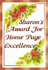 Sharon's Award for Home Page Excellence