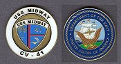 USS Midway Challenge Coin #3