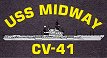 USS Midway Zap Sticker