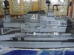 USS Midway model at the train station