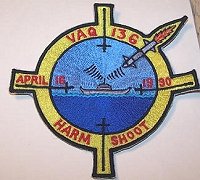 VAQ-136 April 16, 1990 HARM Shoot